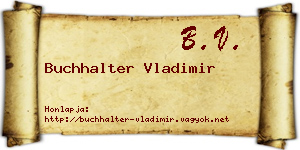Buchhalter Vladimir névjegykártya